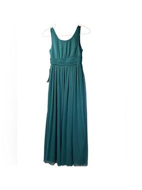 New Azazie Farah Junior Bridesmaid Peacock Color Formal Dress Girl 10 NWT